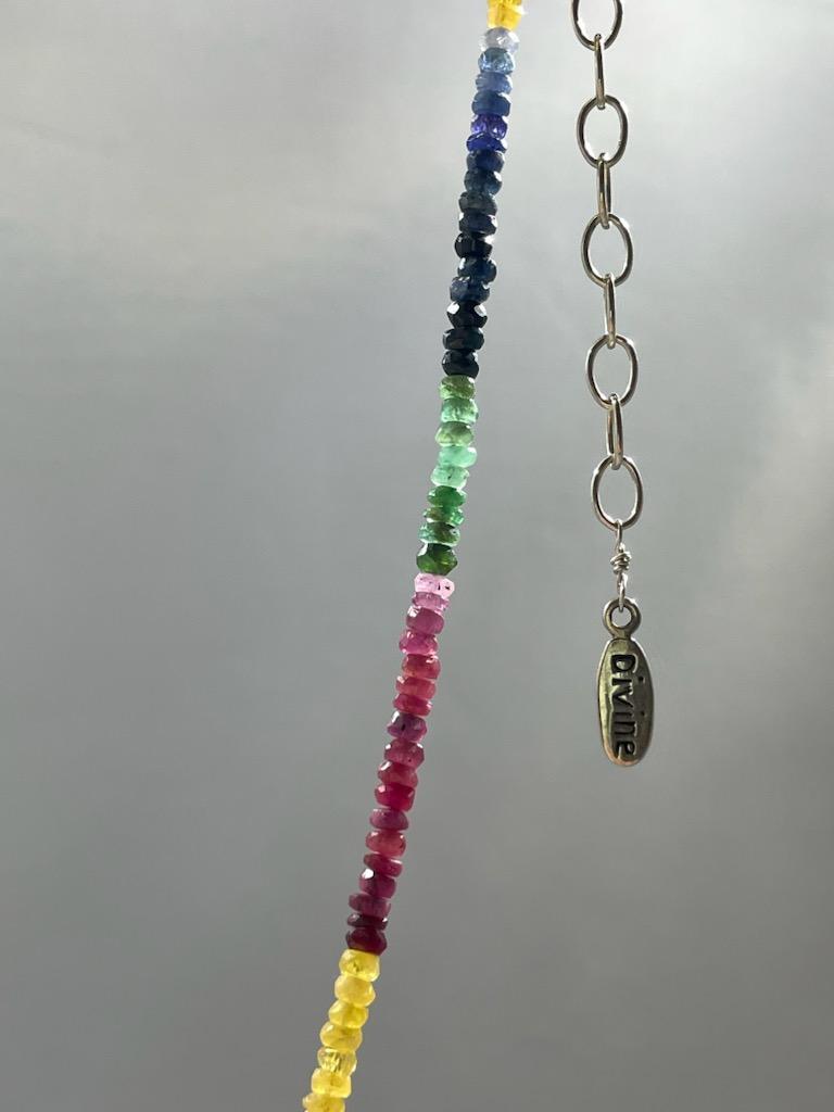 Rainbow Sapphire necklace